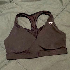 Gymshark crossover sports bra - black